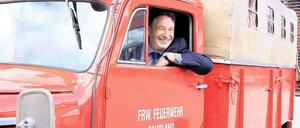 Einsatzbereit: Feuerwehrmann Jann Jakobs.