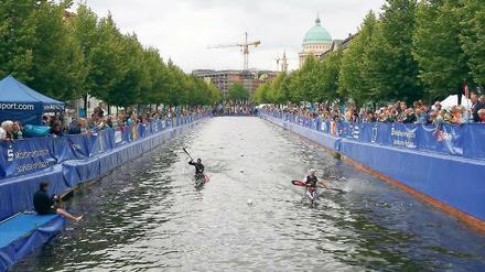 Geflutetes Kleinod. Der Potsdamer Stadtkanal ist am Sonntag zum achten Mal Austragungsort des Kanalsprints. Mit dabei sind auch alle Potsdamer Kanuten, die bei den Olympischen Spielen am Start waren.
