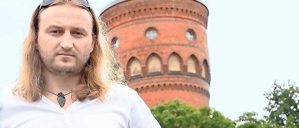 Barrierefrei feiern. M. Molkentin organisiert das Festival am Wasserturm.