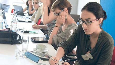Premiere. Zum ersten Mal sind auch Journalisten aus dem arabischen Sprachraum und aus Nordafrika beim internationalen Jugendmedienworkshop M100 Sanssouci dabei.