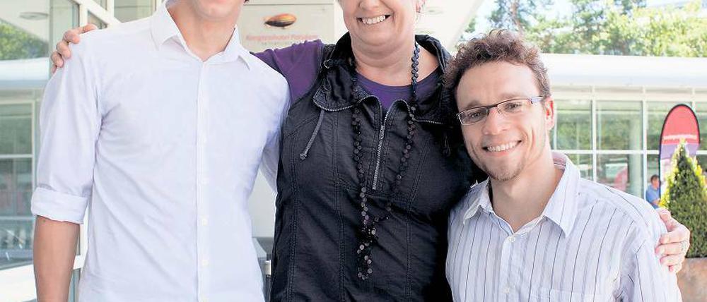 Ein Team. Landestrainerin Dörte Paschke begleitet ihre beiden Schützlinge André Lehmann (links) und Torben Schmidtke zu den Paralympics nach London. Schmidtke rechnet sich dort eine Medaille aus.