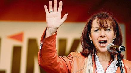 Linke-Fraktionschefin Kerstin Kaiser.