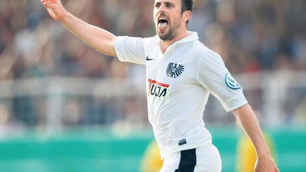 Goalgetter. Matthew Taylor traf dreimal gegen Bremen.