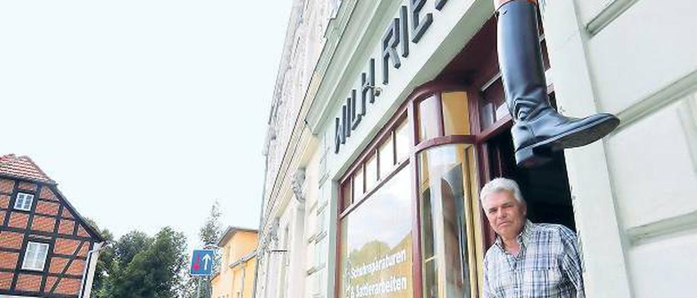 Eberhard Chabrowski: Hängt der Stiefel draußen, ist er vor Ort.
