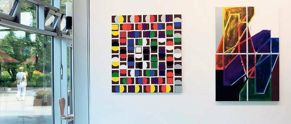 Komplementärfarben sind sein Grundvokabular. Kunst von Bertold Mathes.