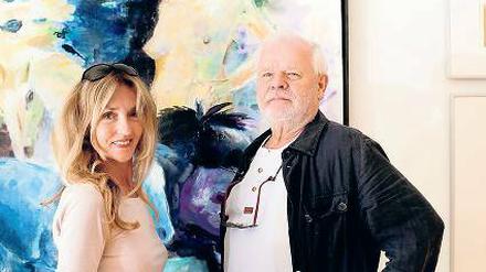 Schon vor der Eröffnung planen sie für die Zukunft. Kornelia Tappe und der Künstler Christian Heinze in der Galerie am Jägertor.