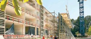 Baustelle. Die Haeckelschule wird modernisiert.