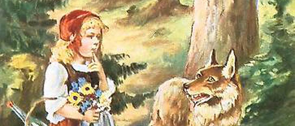 Wer führt was im Schilde? Rotkäppchen auf Initiationsreise, Wolf auf Beutezug.