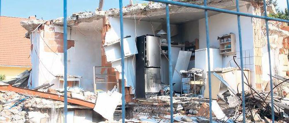 Damaskus? Bagdad? Nein, Teltow. Noch heute sieht man die Folgen der Gasexplosion von vor drei Jahren.