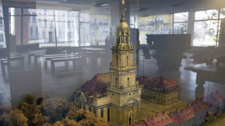 Modell der Garnisonkirche in der Potsdamer Breiten Straße.