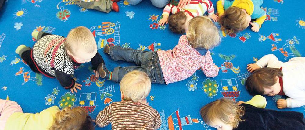Platz zum Krabbeln. In der Gemeinde Michendorf sind in den vergangenen zwei Jahren 224 Kinder geboren worden. Jetzt gilt es, neue Betreuungsplätze zu schaffen.