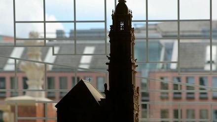 Modell der Garnisionkirche.