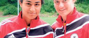 Wollen zur WM. Wiebke Meister (r.) und Venus El-Kassem flogen zur U17-EM.
