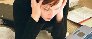 Nervenflattern. Vor allem Studenten der ersten Semester haben immer häufiger Schwierigkeiten, den Lernstress an der Hochschule zu bewältigen.