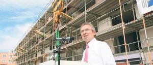 Viele Richtfeste. Müller-Zinsius in der Carl-Christian-Horvath-Straße.