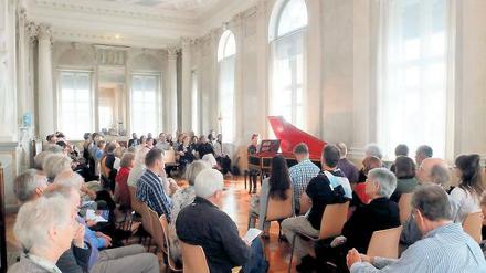 Viel Publikum beim „Claviermarathon“. Hier beim Konzert mit dem Cembalisten Frédérick Haas im Marmorpalais.