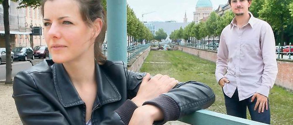 Mitten im Zentrum und doch verwaist. Wenn schon kein Wasser, dann soll Kultur in den Kanal fließen, sagen sich Anja Engel und Peter Degener.