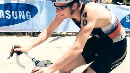 Will es allen zeigen. Christian Prochnow startet mit dem Team Triathlon Potsdam morgen in Darmstadt in der 1. Bundesliga und in der Deutschen Meisterschaft.