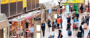 Kein Ladenschluss. Am Flughafen Tegel wird man noch bis März 2013 Geschäfte machen.