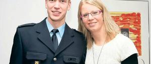 Am Weltcup-Start. Stephanie Schiller und Hans Gruhne rudern in Belgrad.