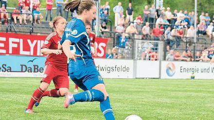 Schönes Tor nach tollem Solo. Antonia Göransson schoss gestern das 2:0.