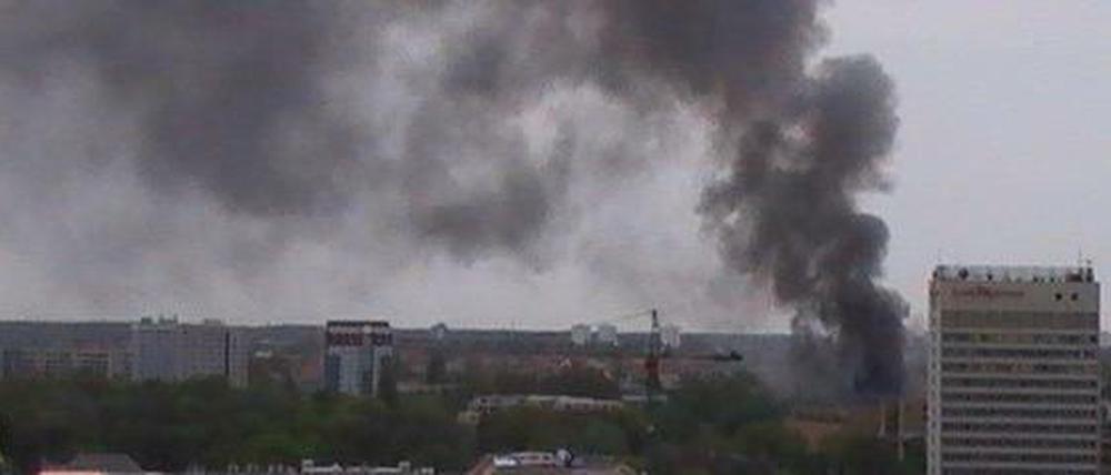 Der Brand auf dem RAW-Gelände.