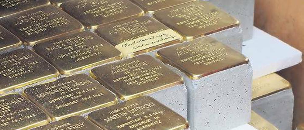 Gegen das Vergessen. Die Stolpersteine Gunter Demnigs.