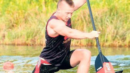 Kämpferischer Potsdamer. Stefan Kiraj will im Einercanadier am Samstag in Duisburg Deutscher Meister über 200 Meter werden und hofft noch auf Olympia.
