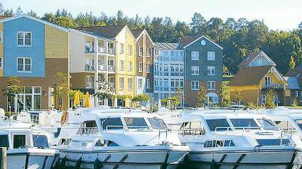 Blick aufs Boot. Zu gewinnen ist ein Aufenthalt im „Marina Wolfsbruch“ in Kleinzerlang bei Rheinsberg.