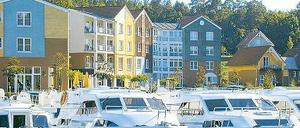 Blick aufs Boot. Zu gewinnen ist ein Aufenthalt im „Marina Wolfsbruch“ in Kleinzerlang bei Rheinsberg.