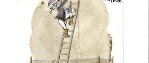 Kartoffel-Krönung. Die Karikatur von FW Bernstein ist auch in der Schau. 