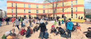 Neubau ohne Ecken und Kanten: Die evangelische Grundschule in Teltow Seehof.