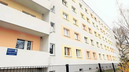 Das Wohnheim für Asylbewerber liegt im Wohngebiet Am Schlaatz.