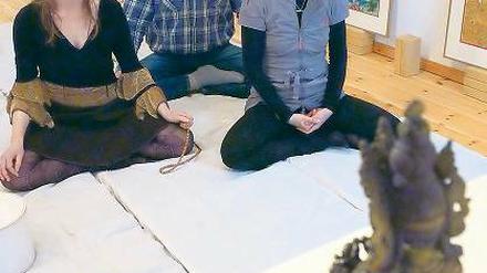 Innere Einkehr. Meditation steht im Mittelpunkt des Buddhismus.