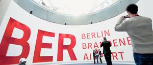 Hoffnungsträger: Der Stand der Flughafengesellschaft, die den Großflughafen BER in Schönefeld auf der Messe präsentiert.