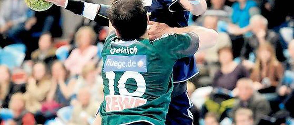 Derbysieger. Philipp Barsties (rechts) traf gegen Leipzig fünfmal.