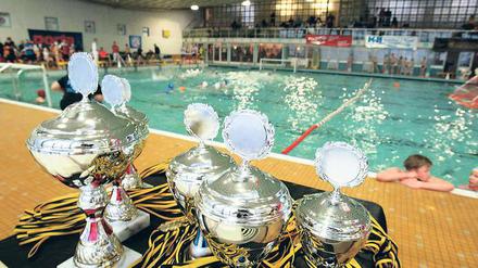 Wo die Pokale gewinnen? Die Wasserballer wollen ein neues Bad.
