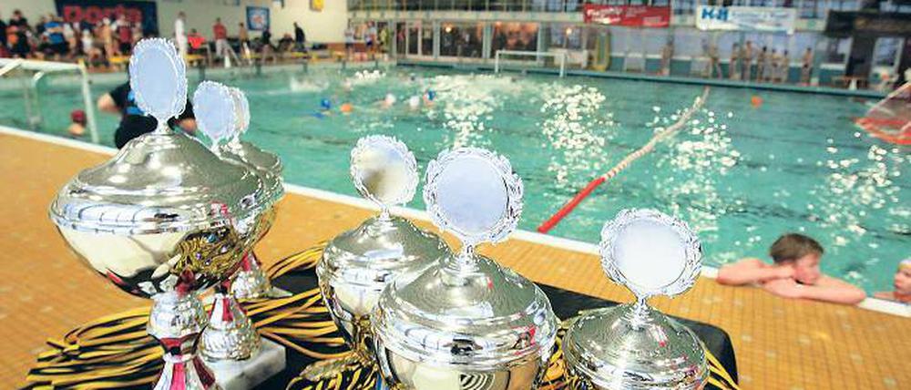 Wo die Pokale gewinnen? Die Wasserballer wollen ein neues Bad.
