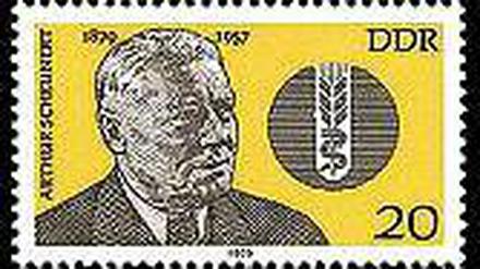 In der DDR hoch geachtet: Arthur Scheunert auf einer Briefmarke.