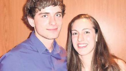 Zuversichtlich. Sarah Mayer mit ihrem Freund Christian Ramm.
