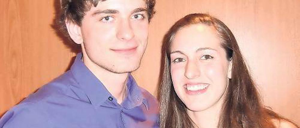 Zuversichtlich. Sarah Mayer mit ihrem Freund Christian Ramm.