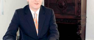 Im Rathaus angekommen: Michendorfs Bürgermeister Reinhard Mirbach (CDU).