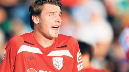 Leicht frustriert. Bei SVB-Stürmer Markus Müller klappt’s derzeit nicht mit dem Toreschießen. Beim Spiel in Sandhausen würde er gern einen Treffer landen.