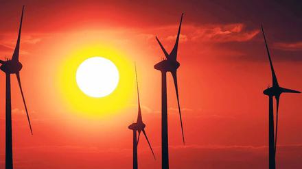 Grüne Preisdrücker. Wind- und Sonnenenergie verringern den Strompreis, daran muss der herkömmliche Strommarkt nun angepasst werden.