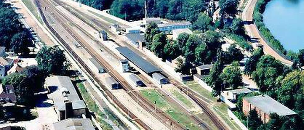Noch eingleisig. Der Bahnhof Griebnitzsee soll ausgebaut worden.
