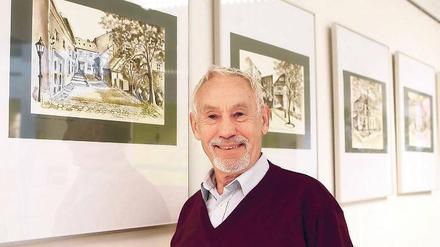 Hinterhöfe statt Schlösser. Der Potsdamer Maler Hans-Joachim Weiß stellt ab Freitag im Bürgerhaus am Schlaatz aus.