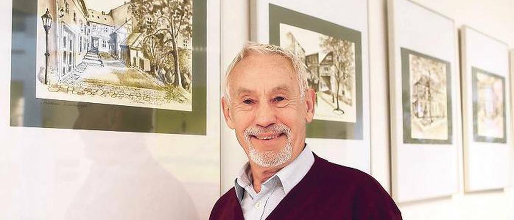 Hinterhöfe statt Schlösser. Der Potsdamer Maler Hans-Joachim Weiß stellt ab Freitag im Bürgerhaus am Schlaatz aus.