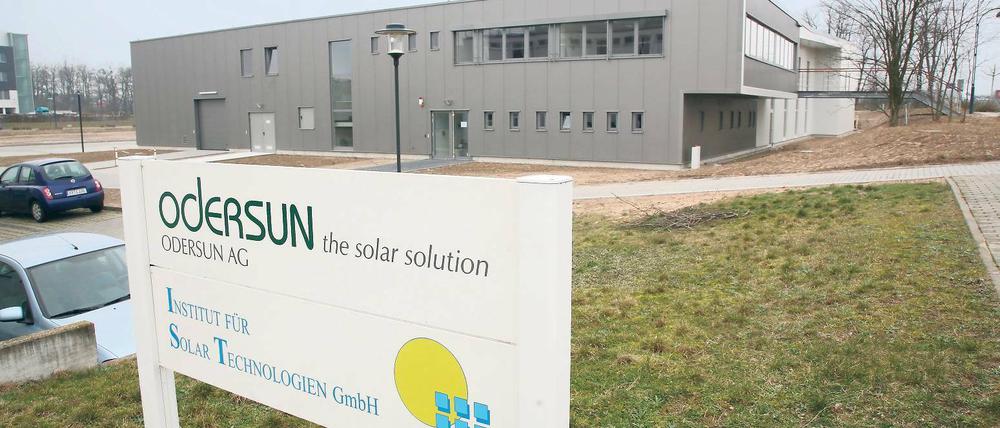 Angeschlagen. Das Solarunternehmen Odersun.