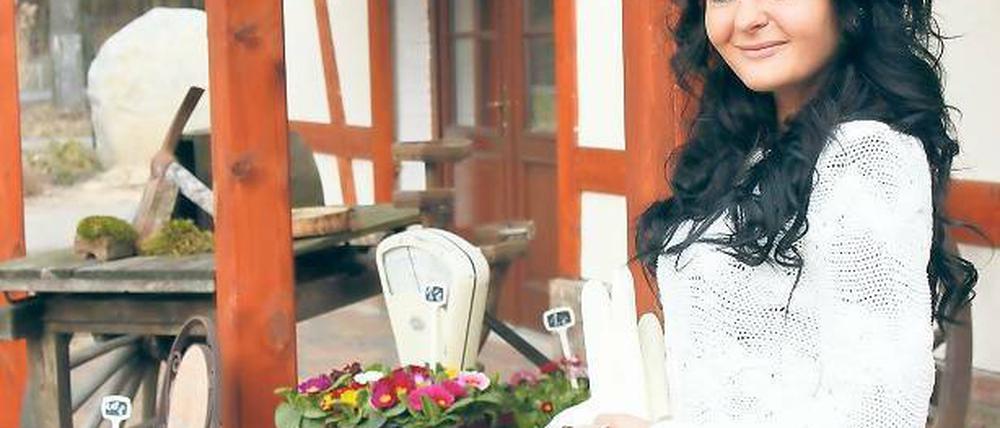 Neu im Amt: Die 20-jährige Beelitzer Spargelkönigin Michèle Zimmermann.