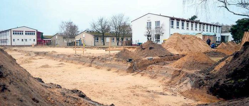 Endlich frei für den Baustart: das Baufeld für das neue Biotechnikum des Getreideinstituts.
